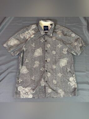 Tommy Bahama Limited Edition Island Modern Fit Paisley Shirt Men’s L Silk Blend